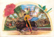 FANTAISIES - Brodées - Toréador - Taureau - Carte Postale Ancienne - Embroidered