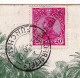 Bilhete Postal 1912 Funchal Portugal Levallois Perret France Jardim Publico - Palmeiras Stamp Rei Manuel II - Funchal