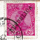 Delcampe - Bilhete Postal 1912 Funchal Portugal Levallois Perret France Jardim Publico - Palmeiras Stamp Rei Manuel II - Funchal