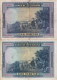 SERIE COMPLETA DE 2 BILLETES DE 100 PESETAS DEL AÑO 1928 SIN SERIE Y SERIE A (CERVANTES) - 100 Pesetas