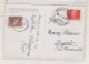 YUGOSLAVIA,1950 Zagreb Nice Postcard Costumes Red Crosscharity Stamp - Covers & Documents