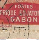 GABON N° 81a Dans Un Bloc De 10 Sur Fragment OBL / RR / Signé CALVES - Storia Postale