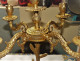 Delcampe - RARE EXCEPTIONNEL PAIRE GROS CHANDELIERS CANDELABRES EN BRONZE 5 FEUX DECOR CHINE PERSONNAGES - Chandeliers, Candelabras & Candleholders