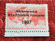 Vignette** Fédération Des Sociétés Philatéliques Françaises-Cinderella Erinnophilie-Timbre-stamp-Sticker-Bollo-Vineta - Briefmarkenmessen