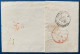 Lettre 1853 Médaillon N°5 40c Rouge Carminé + Dateur De GAND + Entrée " BELG / 5 LILLE 5 " + Timbre Insuffisant + Taxe - 1849-1850 Medaillen (3/5)