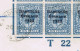 Ireland 1922-23 Thom Saorstat 3-line Ovpt On 10d, Control T22 Imperf Corner Block Of 6 Used On Reg Cover To Kent - Used Stamps