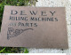 Catalogue DEWEY Ruling Machinery And Attachments Factory PLAINFIELD ST SPRINGFIELD / MACHINES D'IMPRIMERIE ? PRESSES ? - Ohne Zuordnung