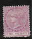 ST CHRISTOPHER 1870 1d Magenta QV SG 2 HM #CGW3 - St.Cristopher-Nevis & Anguilla (...-1980)