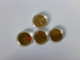 Münzen/ Medaillen: Hier 4 X 1 DM 1971 - 1977, 1979, 1980, Vergoldet, Deutsche Mark Mit 24 Karat Goldauflage, I - Numismatique