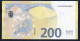 € 200  AUSTRIA  NZ (Testnote)  N001  ALL EVEN NUMBERS - DRAGHI  UNC - 200 Euro