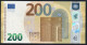 € 200  AUSTRIA  NZ (Testnote)  N001  ALL EVEN NUMBERS - DRAGHI  UNC - 200 Euro