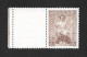 Czechoslovakia 1938 MNH ** Mi 405 Zf L Sc 254 Alegory Of The Republic With Coupon. Tschechoslowakei C1 - Ungebraucht