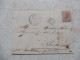 Belgie Belgique Lettre Brief  19  Leopold 1   Quaregnon Masnieres Perfect 1870 Charbonnages Rieu Du Coeur - 1865-1866 Perfil Izquierdo