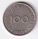 MONEDA DE SARRE DE 100 FRANCS DEL AÑO 1955 SIN CIRCULAR (UNC) - 100 Francos