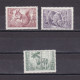 FINLAND 1953, Sc# B120-B122, Semi-Postal, Wild Animals,  MH - Nuevos