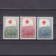 FINLAND 1957, Sc# B145-B147, Semi-Postal, Red Cross, MH - Nuevos