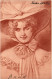 PC ARTIST SIGNED, LÖFFLER-LOUATI, GLAMOUR LADY, Vintage Postcard (b51071) - Loeffler