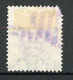 H-K  Yv. N° 17 ; SG N° 16 Fil CC  (o)  30c Violet Victoria  Cote  8 Euro BE R 2 Scans - Gebraucht