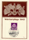 NS-GEDENKBLATT WK II - WEHRKAMPFTAGE Der SA S-o NÜRNBERG 1942 I - Guerre 1939-45