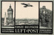 Flugzeug Mannheim Erste Deutsche Luftpost Sign. Morano II (Stauchung) Aviation - War 1914-18