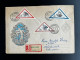 Delcampe - HUNGARY MAGYAR 1952 SET OF 3 REGISTERED FDC BIRDS SEND TO MUMLISWIL 16-03-1952 HONGARIJE UNGARN - FDC