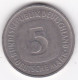 5 Deutsche Mark 1975 F STUTGART  . Cupronickel ,KM# 140.1 - 5 Marchi