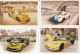 Lot Of 4 Art Cards Of CHEVROLET CORVETTE At LE MANS  - Artiste:Francois Bruere - CPM - Le Mans