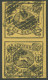 BRAUNSCHWEIG 6b Paar O, 1853, 1 Sgr. Schwarz Auf Braungelb Im Senkrechten Paar, Helle Stellen Sonst Breitrandig Pracht,  - Brunswick