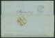 HAMBURG - GRENZÜBERGANGSSTEMPEL 1846, T 14 JUL, In Rot Auf Brief Von LEIPZIG (R2) Nach London, Handschriftlich Via Hambu - Vorphilatelie