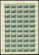 PROVINZ SACHSEN 90/1 , 1946, Bodenreform Auf Zigarettenpapier, Große Bogensammlung Von über 200 Vollständigen Bogen In W - Autres & Non Classés