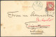 CHINA 1890, Bayern 10 Pf. Wappen Auf Ansichtskarte Souvenir De Bayreuth Parsifal, Leichte Patina, Mit K1 BAYREUTH Nach T - Sonstige & Ohne Zuordnung