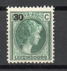 LUXEMBOURG    N° 323    NEUF AVEC CHARNIERE   COTE  0.25€    DUCHESSE CHARLOTTE SURCHARGE - 1926-39 Charlotte De Perfíl Derecho