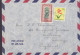 Belgian Congo Par Avion BUKANU 1954 Cover Brief Lettre MITCHAM Surrey England Flower & Kunst Art Stamps - Brieven En Documenten