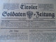 ZA478.12  Tiroler Soldaten Zeitung  26 Juli 1916 WWI  Letze Krieg  -Grande Guerre -World War I Newspaper  Tirol Austria - Allemand