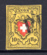 SCHWEIZ, 1850 Rayon II Gelb, Gestempelt - 1843-1852 Kantonalmarken Und Bundesmarken