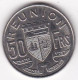 Réunion 50 Francs 1969 En Nickel KM12 , Date Rare , Lec# 101 Superbe - Réunion