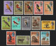 Betschuanaland 1961 - Mi-Nr. 155-168 ** - MNH - Vögel / Birds (I) - 1885-1964 Bechuanaland Protettorato