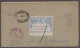 1897 Envelope From London To The USA With 1897 "The London Philatelic Exhibition" Vignette On Reverse, Jubilee Franking - Cartas & Documentos