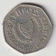 CYPRUS 1994: 50 Cents, KM 66 - Cyprus