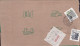 CHINA BANK  COVER WITH  HUBEI  JINGMEN 434500 ADDED CHARGE LABEL (ACL)  0.30 YUAN X2 6-digit Arabic Numerals / 7 Arab - Other & Unclassified