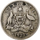 Australie, George V, Sixpence, 1923, Melbourne, TB, Argent, KM:25 - Sixpence
