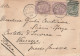LETTERA 1884 REGNO UNITO 1+1+1/2 TIMBRO SALISBURY 683 ARRIVO VARAZZE (ZP2751 - Cartas & Documentos