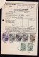 DDFF 361 -- ROOSENDAAL - Dossier De 4 Documents 1960 - Facture Erven Bruijninckx + Timbres FISCAUX Belges - Documents