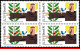 Ref. BR-1477-Q BRAZIL 1976 - ST. FRANCIS OF ASSISI,RELIGION, BIRDS, MI# 1562, BLOCK MNH, FAMOUS PEOPLE 4V Sc# 1477 - Blocks & Kleinbögen