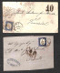 Antichi Stati Italiani - Sardegna - 1860/1862 - Tassate - Nove Lettere Col 20 Cent (15C/15D) Per Veneto E Austria - Dife - Andere & Zonder Classificatie