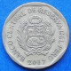 PERU - 20 Centimos 2017 KM# 306.4 Monetary Reform (1991) - Edelweiss Coins - Peru