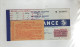 Billet Air France Oran La Senia Lyon 1955 Hanus Vialaron - Autres & Non Classés