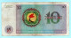 Zaire - Banknotes - 10 Zaire - Nice Fancy Radar Number ( 7449447 ) -  ND 1977 - Used - Zaire