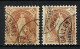 SUISSE Ca.1894: 2x Le ZNr 72E Obl. CAD, 2 Nuances - Oblitérés