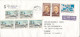 Romania Registered Cover Sent To Denmark 25-5-1996 With A Lot Of Stamps - Briefe U. Dokumente